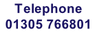 Telephone 01305 766801